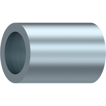 Ferrules for smooth PTFE high pressure hose with two braids