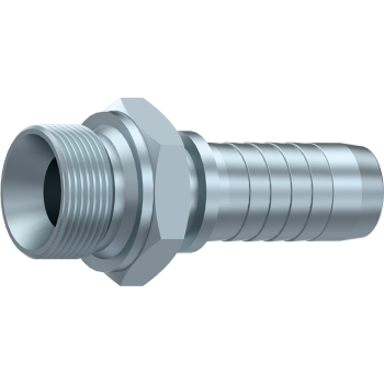 BSP Male Parallel 60° Cone x Hosetail