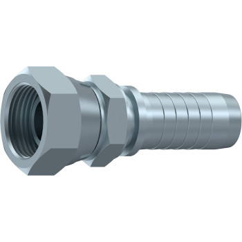 BSP Swivel Female 60° Cone Double Hex x Hosetail