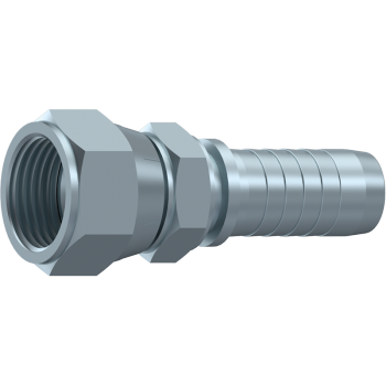 JIC Swivel Female 37° Double Cone Hex x Hosetail