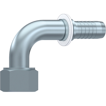 ORFS Flat Seat Swivel Female 90° Elbow x Hosetail