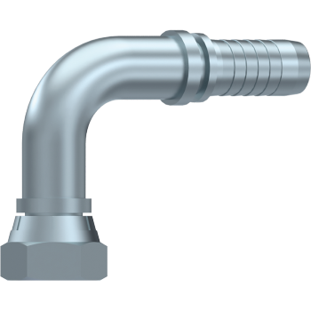 BSP Swivel Female 60° Cone 90° Elbow x Hosetail