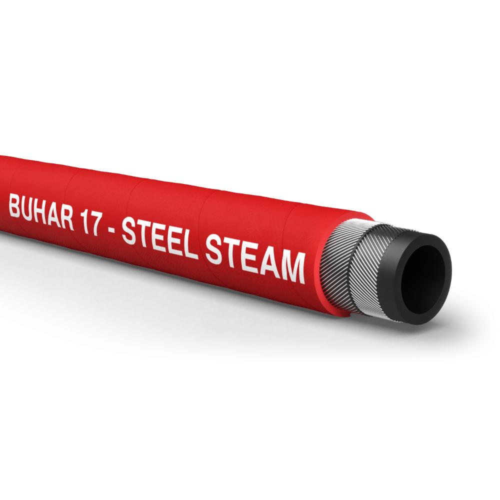Buhar 17bar Red EPDM Steel Steam hose BS5342/2