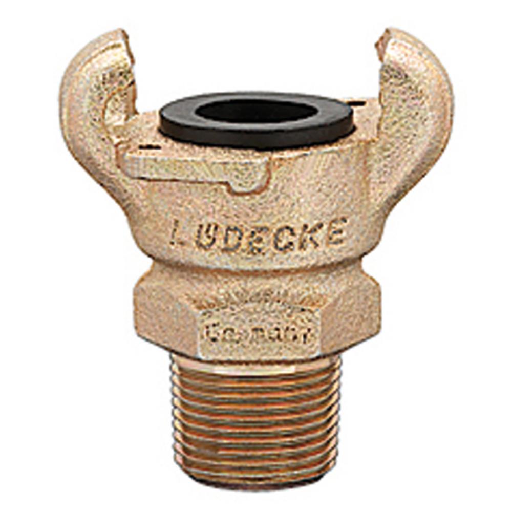 QR Couplings Ludecke U.S. Style QR Compressor c/w NPT Male Thread