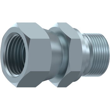 BSP Male x BSP Swivel Female 60° Coned Equal Adaptor