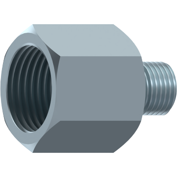 BSP Male 60° Coned x Metric Fixed Female Reducing Adaptor