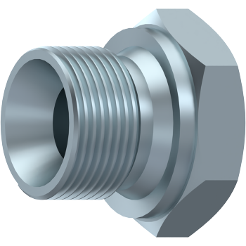 BSP Fixed Hex Male Plug 60° Cone