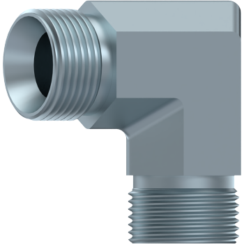 BSP 60° Coned Male x BSP 60° Coned Male Compact 90º Elbow
