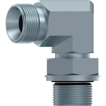 BSP Male x BSP Adjustable Male Compact 90° Elbow