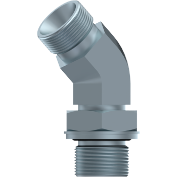 BSP Male 60° Coned x BSP Adjustable Male 45° Elbow