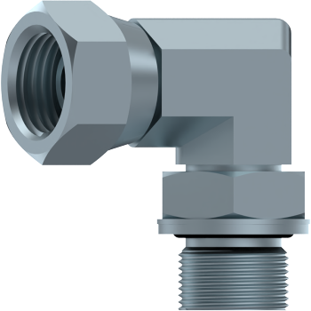 BSP Adjustable Male x BSP Swivel Female Compact 90° Elbow