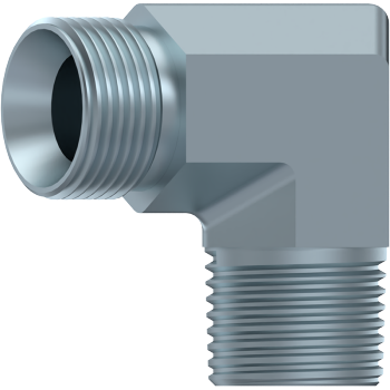 BSP 60° Coned Male x NPT 60° Coned Male Compact 90º Elbow (Copy)