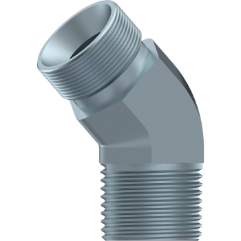 BSP Male 60° Coned x NPT 60° Coned Male 45° Elbow