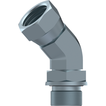 BSP Adjustable 60° Coned Male x BSP Female 45° Elbow