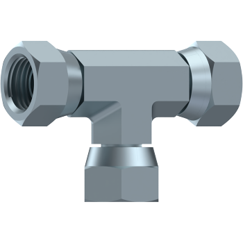 BSP Swivel 60° Coned Female Tee Piece