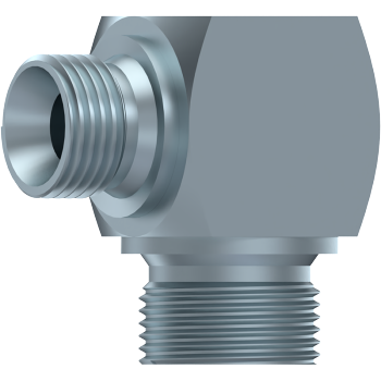 BSP 60° Coned Male x BSP 60° Coned Male Square Reducing 90° Elbow