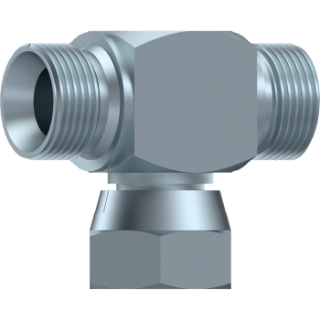 BSP Male x BSP Male x BSP Swivel Female Branch Tee Piece