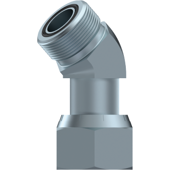 ORFS Swivel Female x ORFS Male 45° Elbow Adaptor