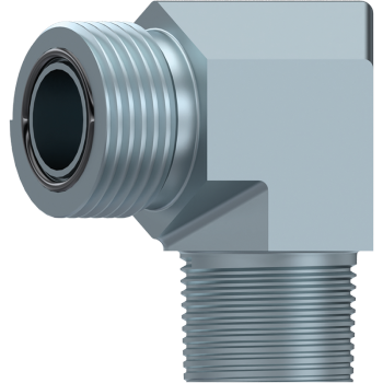 ORFS Male x NPT Male 60° Coned 90° Elbow Adaptor