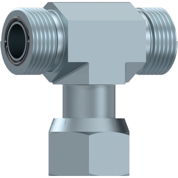 ORFS Male x Swivel Female x Male Branch Tee Adaptor