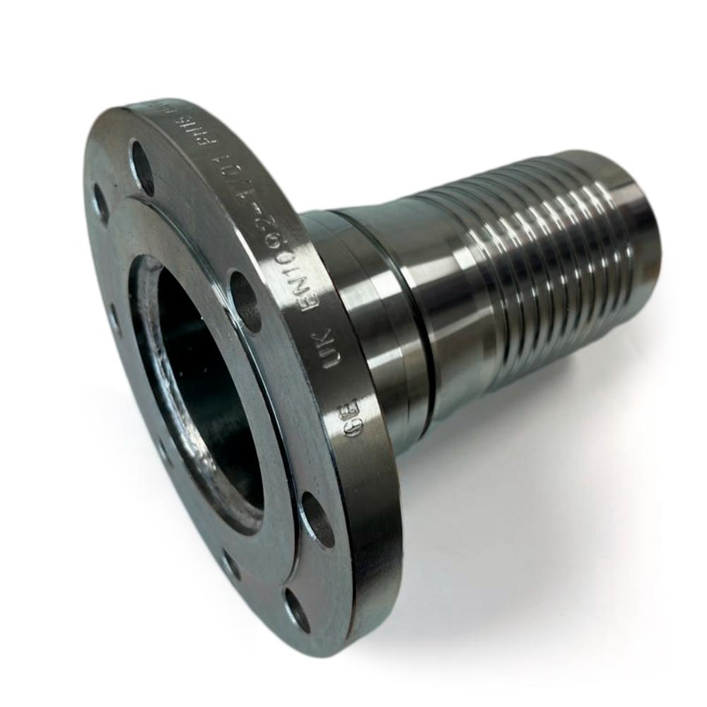Stainless Steel Fixed Flange x Serrated Hosetail