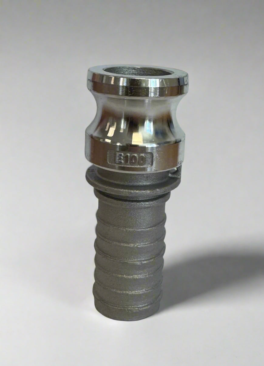 Aluminum Type E Multi Serrated Hosetail Camlock Coupling