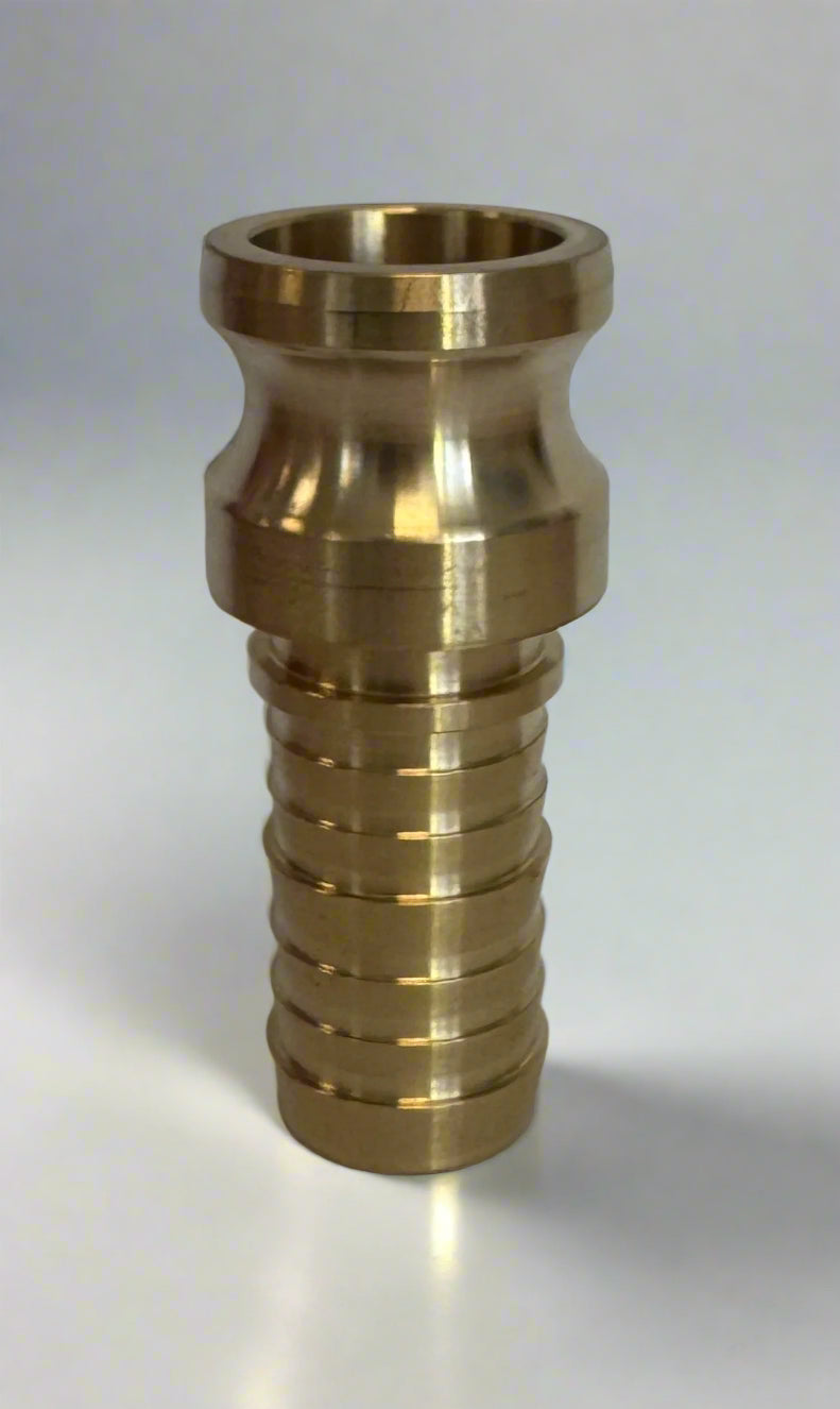 Brass Type E Multi Serrated Hosetail Camlock Coupling