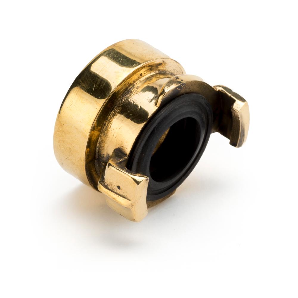 Brass 'Geka' Style QR Water Coupling c/w BSP Female Thread