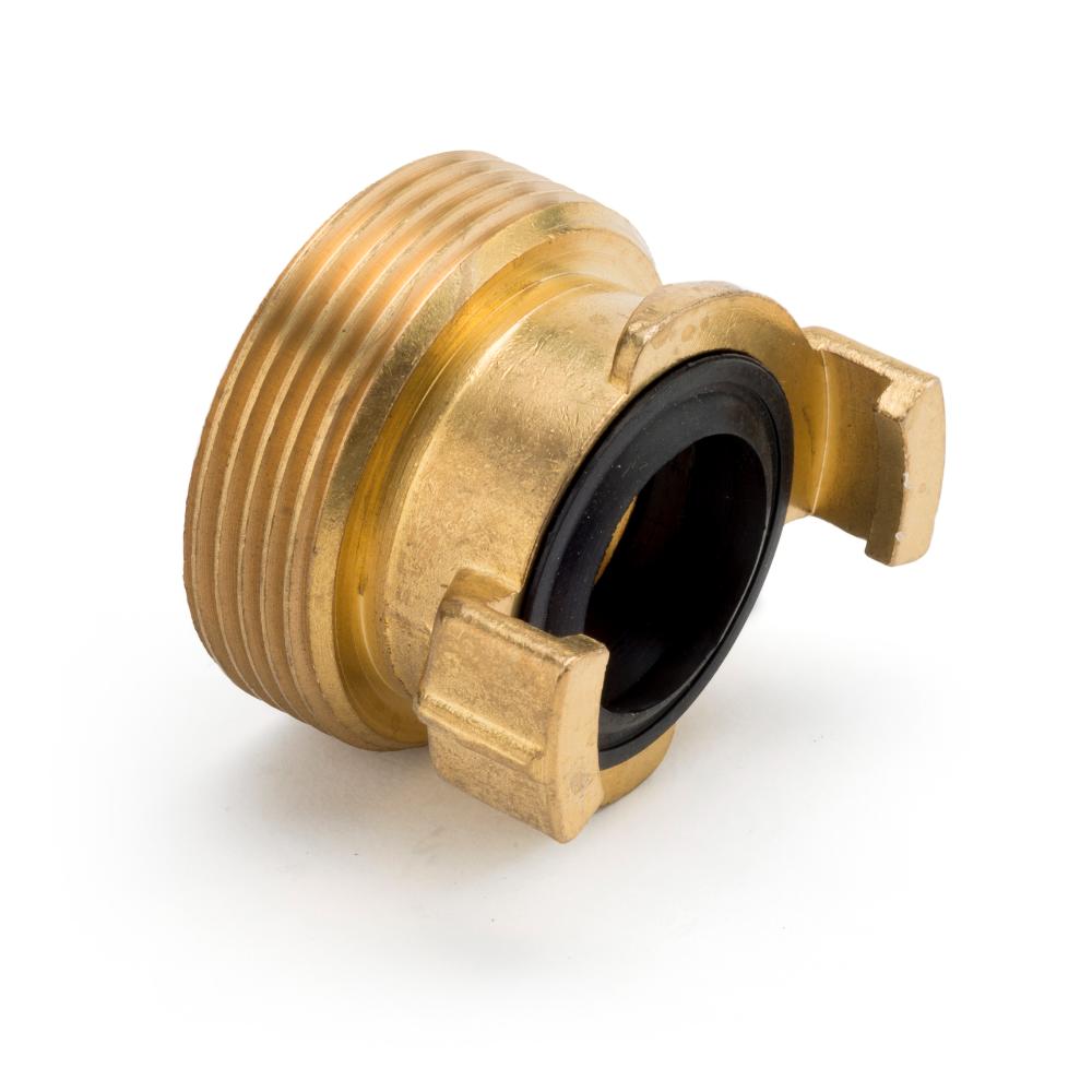 Brass 'Geka' Style QR Water Coupling c/w BSPP Male Thread