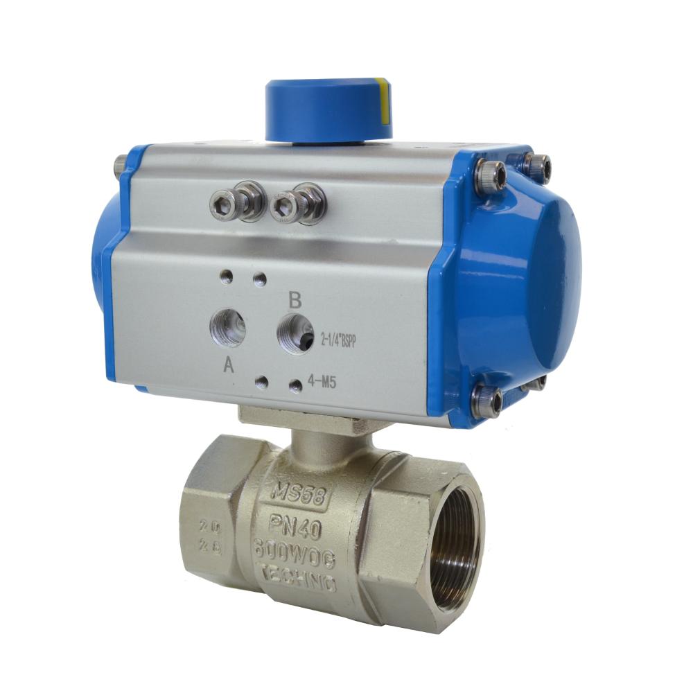 Economy Pneumatic Actuated Brass Ball Valve