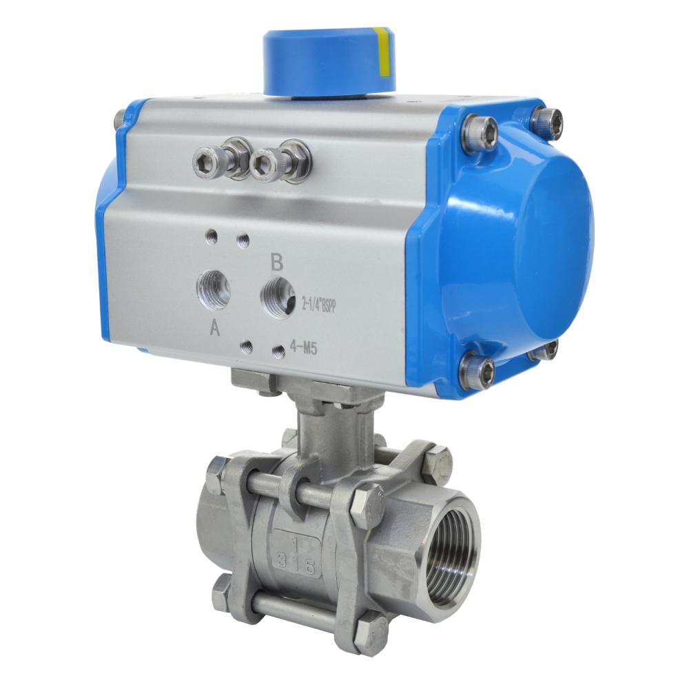 Economy Pneumatic Actuated Stainless Steel Ball Valve