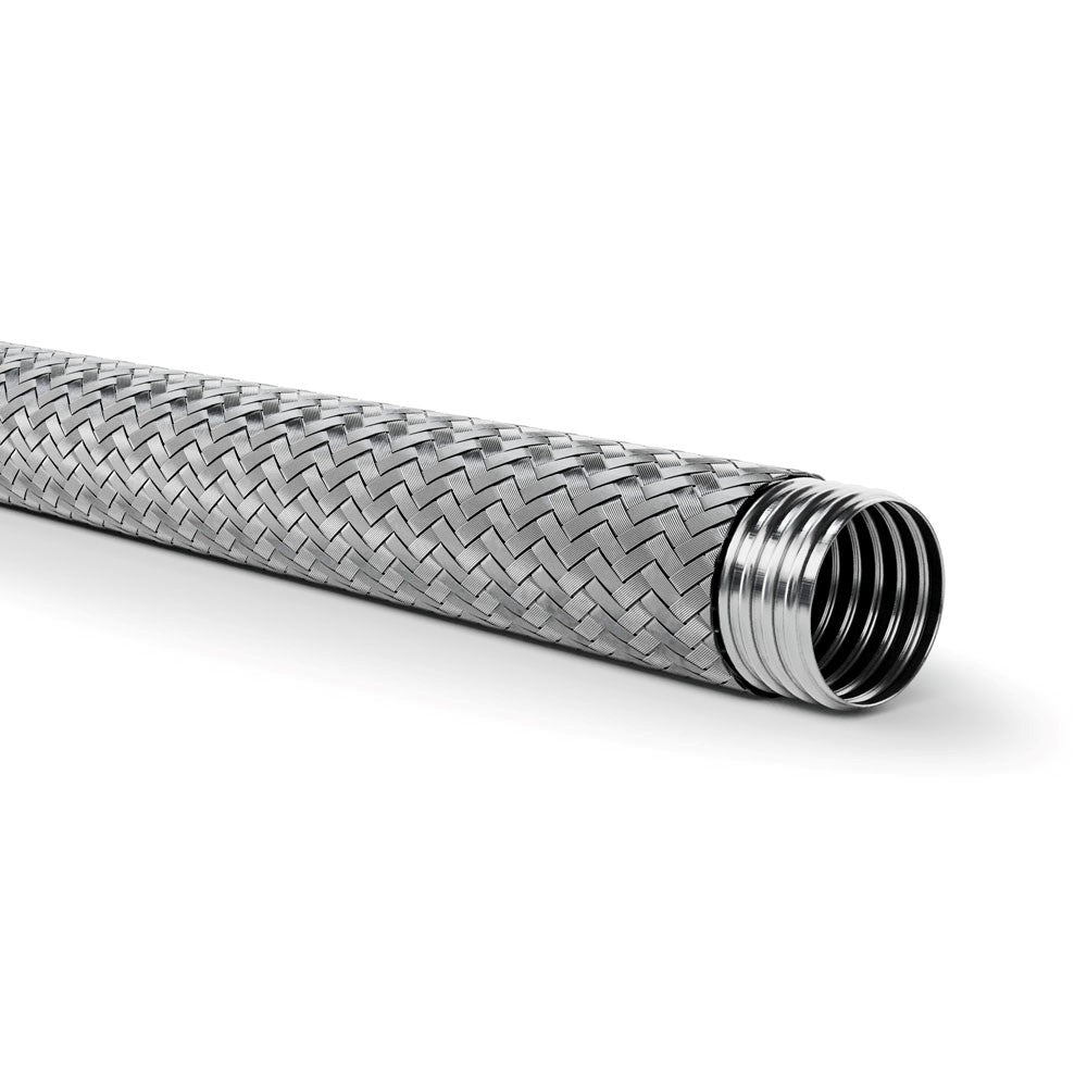 316 Core + Single 304 Braid Stainless Steel Flexible Corrugated Metall ...