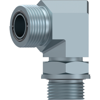 ORFS Male x Adjustable BSP Male 90° Elbow