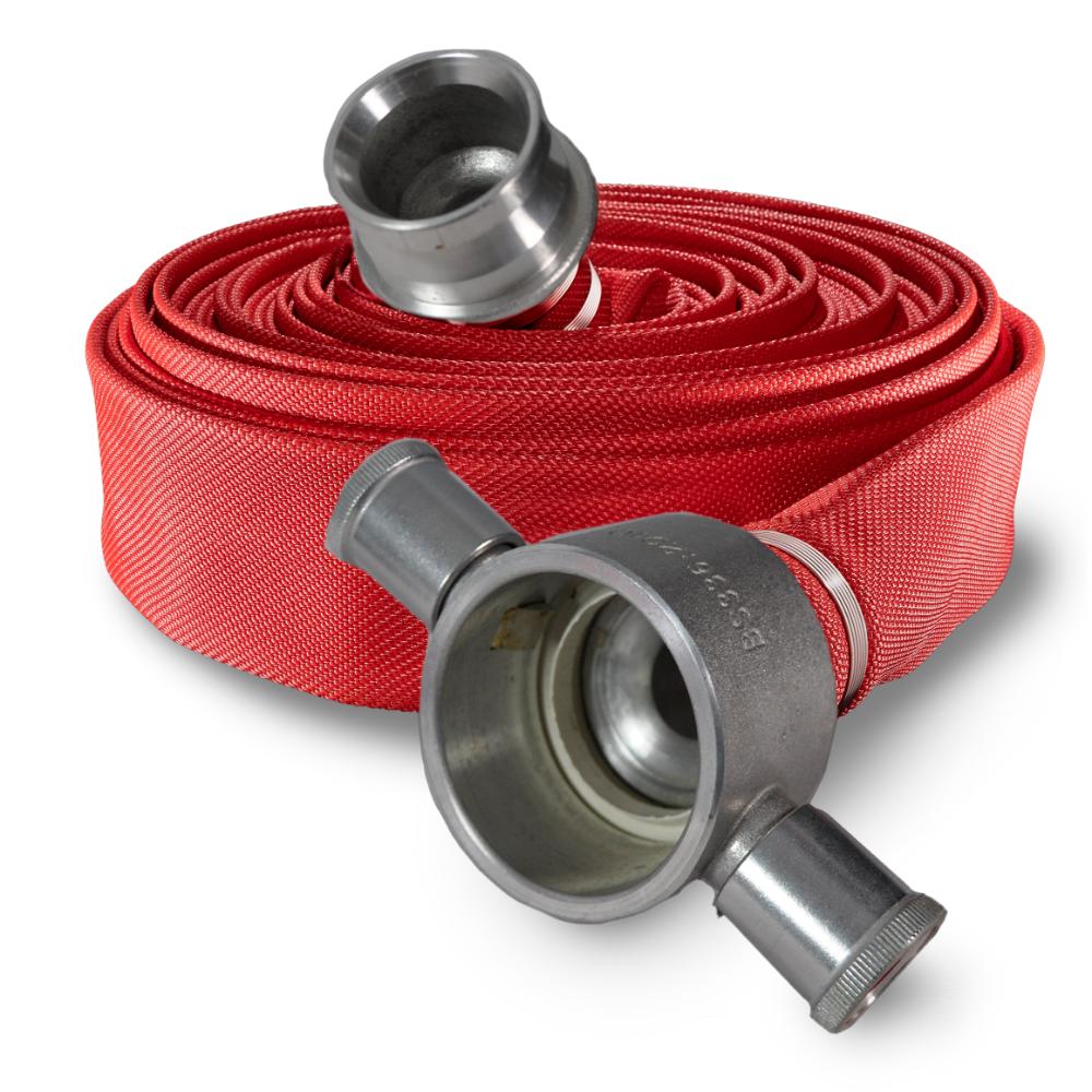 Red 16 bar Type 2 PU coated layflat fire hose assembly – Century Hose ...